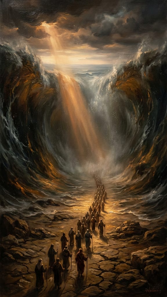 The parting of the Red Sea