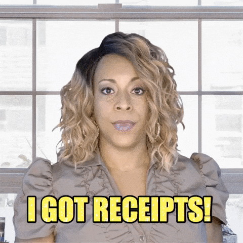 I got receipts texting drama