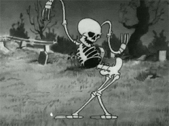 Dancing skeleton