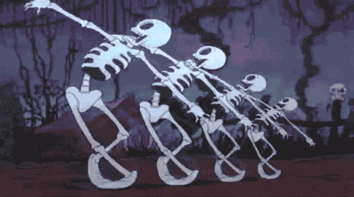 Skeleton vibing
