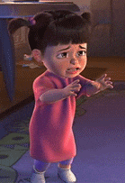 Sad Monsters Inc character feeling sorry