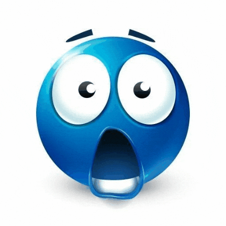 Oh no scared reaction